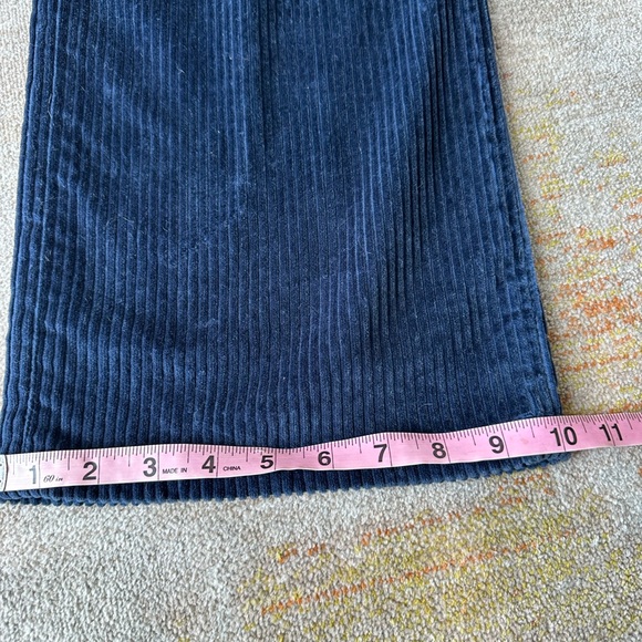 Mint condition Levi Ribcage Wide Leg Corduroy navy blue size 25 - Picture 6 of 14
